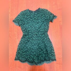 Zara Green Floral Romper